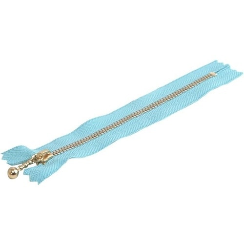 玉付ファスナー 金具・ゴールド 20cm