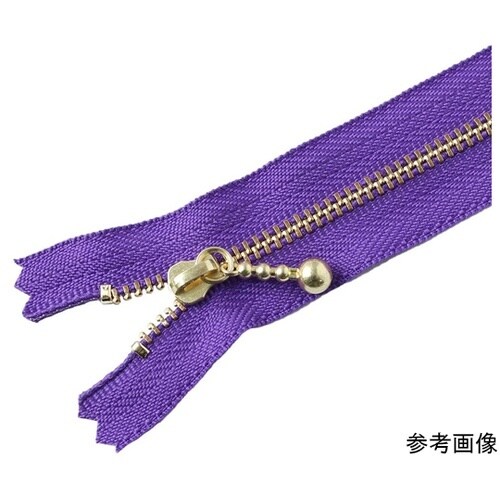 玉付ファスナー 金具・ゴールド 25cm