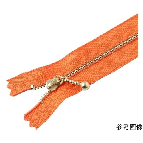 玉付ファスナー 金具・ゴールド 25cm