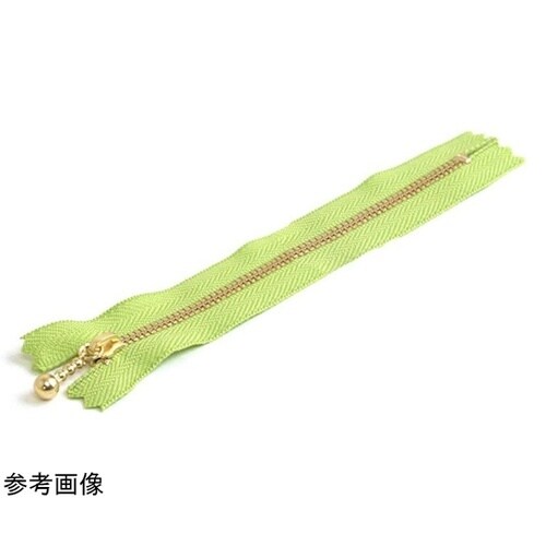 玉付ファスナー 金具・ゴールド 25cm