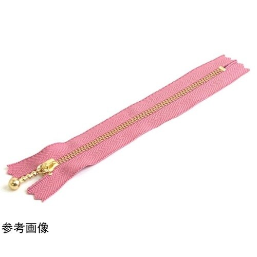 玉付ファスナー 金具・ゴールド 30cm