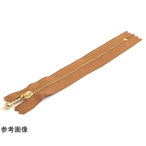 玉付ファスナー 金具・ゴールド 30cm