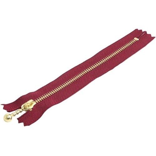 玉付ファスナー 金具・ゴールド 30cm
