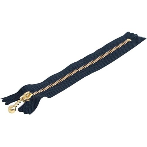 玉付ファスナー 金具・ゴールド 30cm