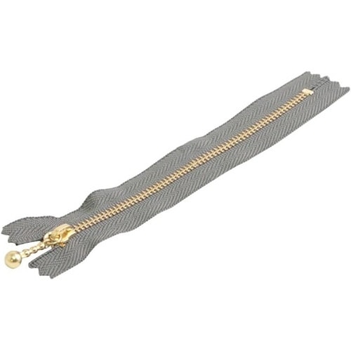 玉付ファスナー 金具・ゴールド 30cm