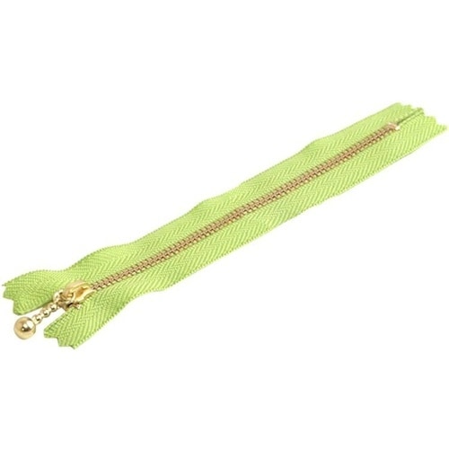 玉付ファスナー 金具・ゴールド 30cm