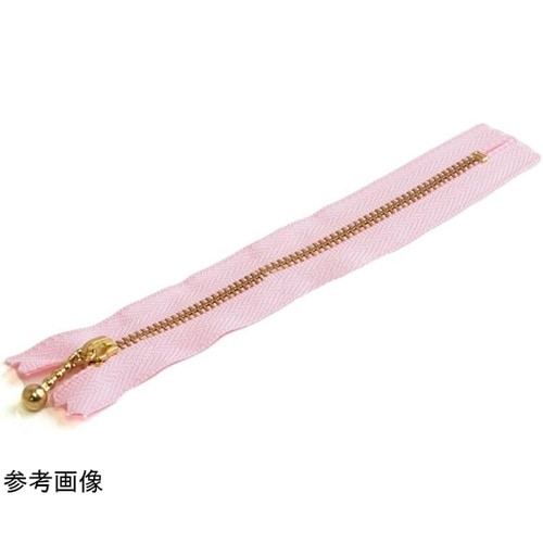 玉付ファスナー 金具・ゴールド 35cm