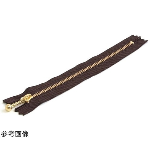 玉付ファスナー 金具・ゴールド 35cm