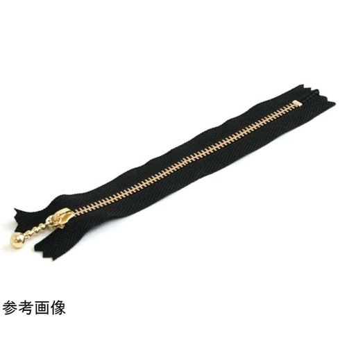 玉付ファスナー 金具・ゴールド 35cm
