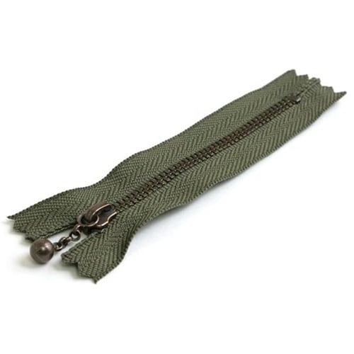玉付ファスナー 金具・アンティークゴール