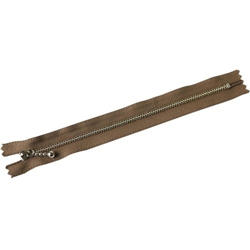 玉付ファスナー 金具・シルバー 20cm