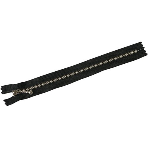 玉付ファスナー 金具・シルバー 20cm