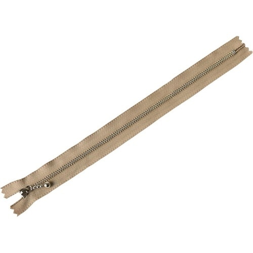 玉付ファスナー 金具・シルバー 25cm