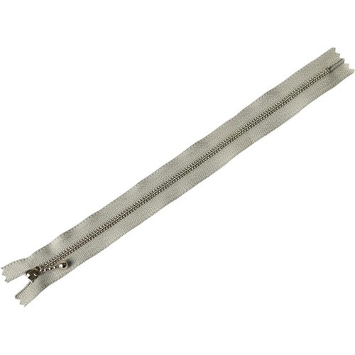 玉付ファスナー 金具・シルバー 25cm
