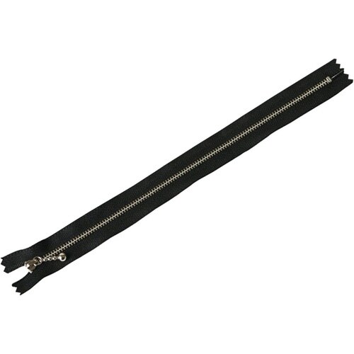 玉付ファスナー 金具・シルバー 25cm