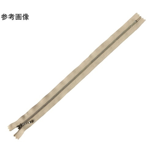 玉付ファスナー 金具・シルバー 30cm