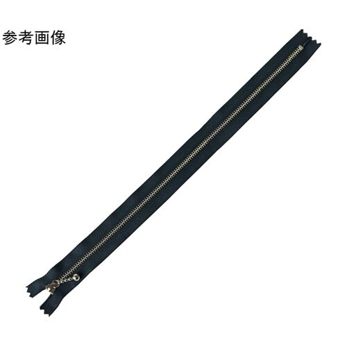 玉付ファスナー 金具・シルバー 35cm