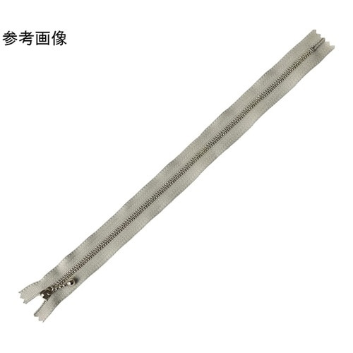 玉付ファスナー 金具・シルバー 35cm