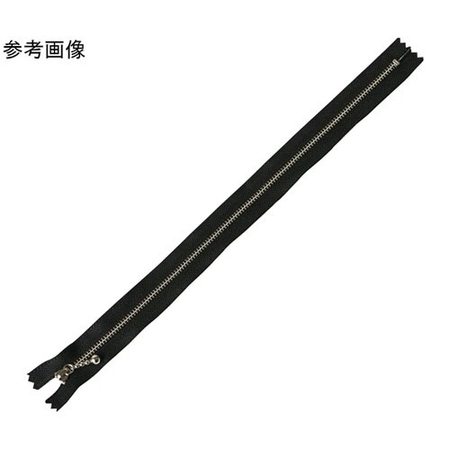 玉付ファスナー 金具・シルバー 35cm