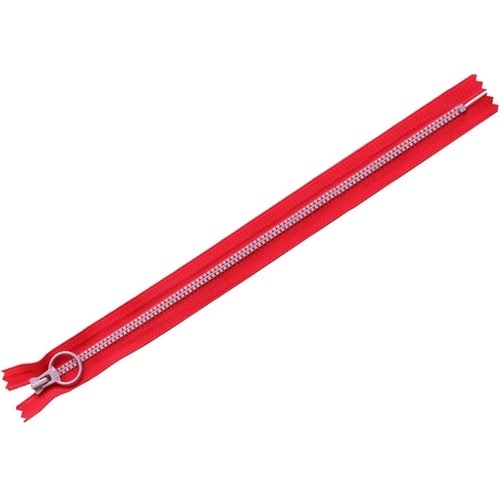 コンビファスナー 30cm レッド×パー