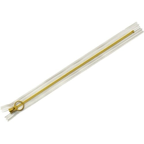 コンビファスナー 30cm グレー×カー