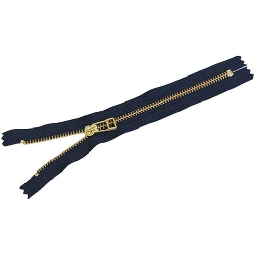 金属ファスナー 金具・ゴールド 30cm
