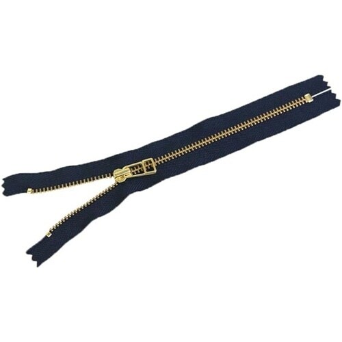 金属ファスナー 金具・ゴールド 40cm