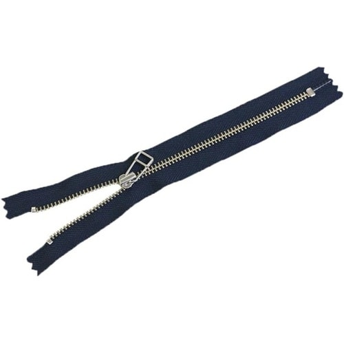 金属ファスナー 金具・シルバー 40cm