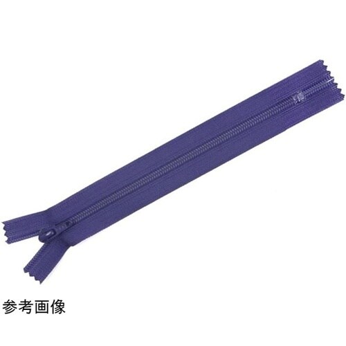 フラットニットファスナー 20cm 花紫