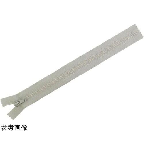 フラットニットファスナー 20cm グレ