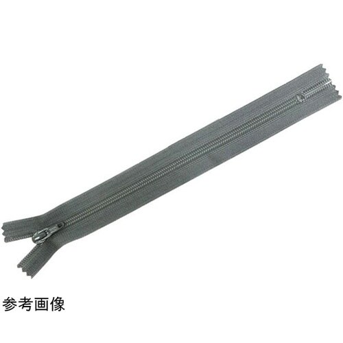 フラットニットファスナー 20cm グレ