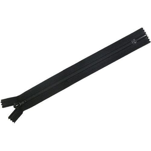 フラットニットファスナー 20cm 黒