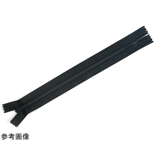 フラットニットファスナー 30cm チャ