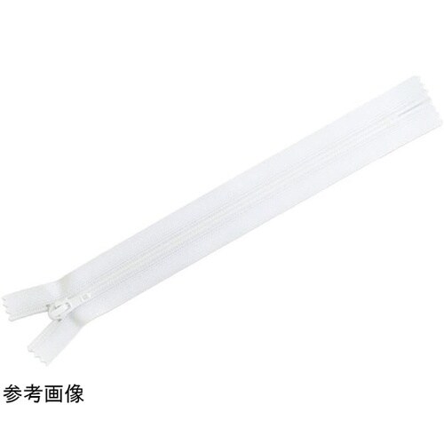 フラットニットファスナー 30cm 白