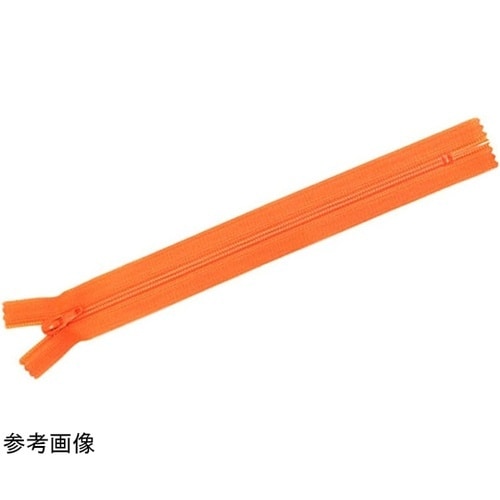 フラットニットファスナー 30cm オレ