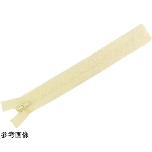 フラットニットファスナー 30cm 亜麻