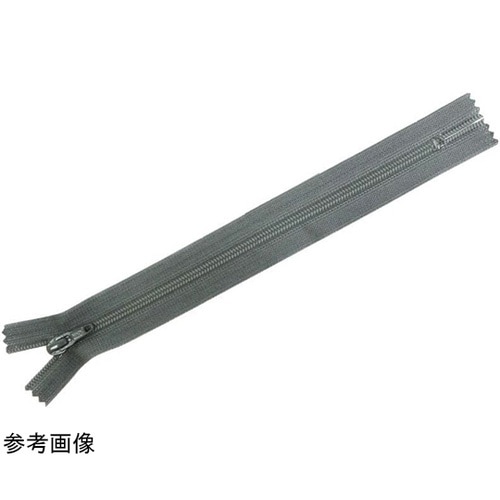 フラットニットファスナー 30cm グレ