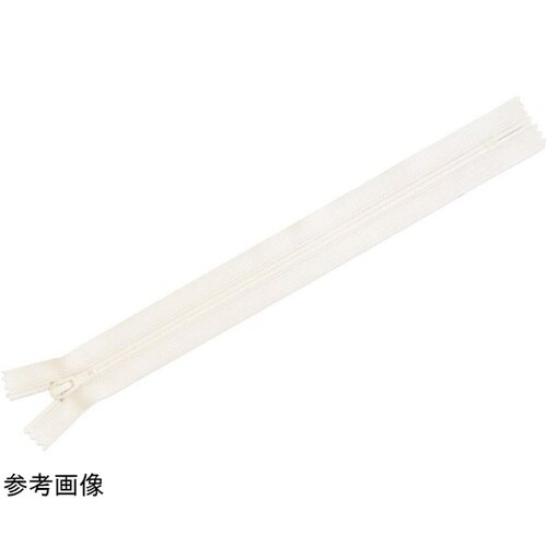 フラットニットファスナー 30cm 乳白