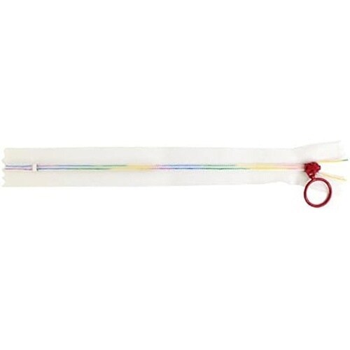 スケルトンファスナー 20cm レインボ