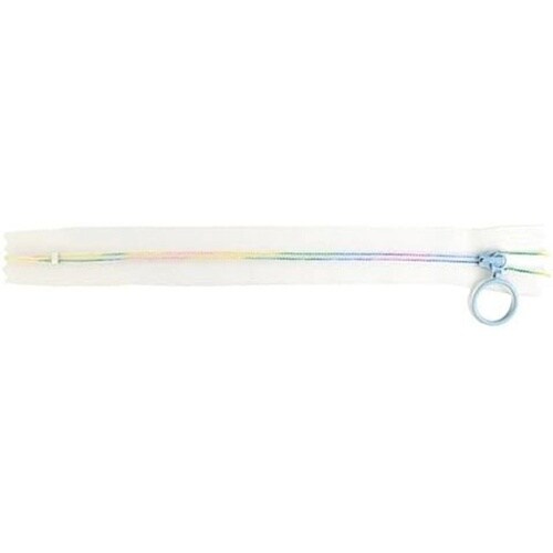 スケルトンファスナー 20cm レインボ