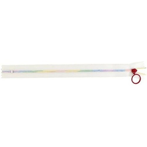 スケルトンファスナー 25cm レインボ