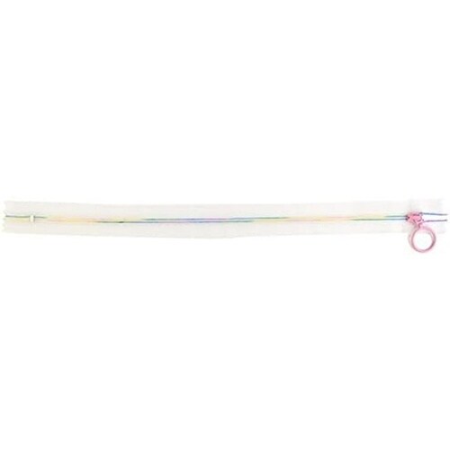 スケルトンファスナー 30cm レインボ