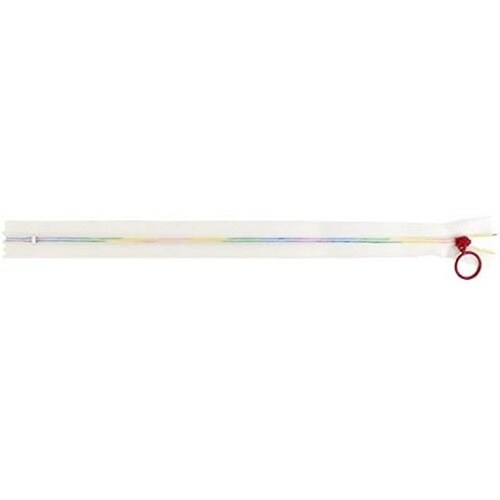 スケルトンファスナー 30cm レインボ