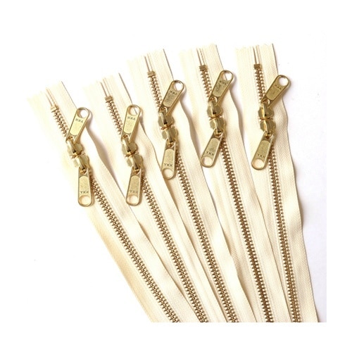 両開金属ファスナー40cm 金具・ゴール