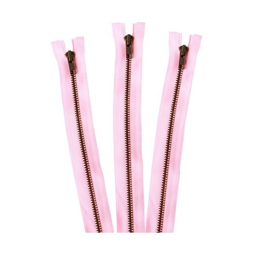 オープンファスナー 60cm ピンク 3
