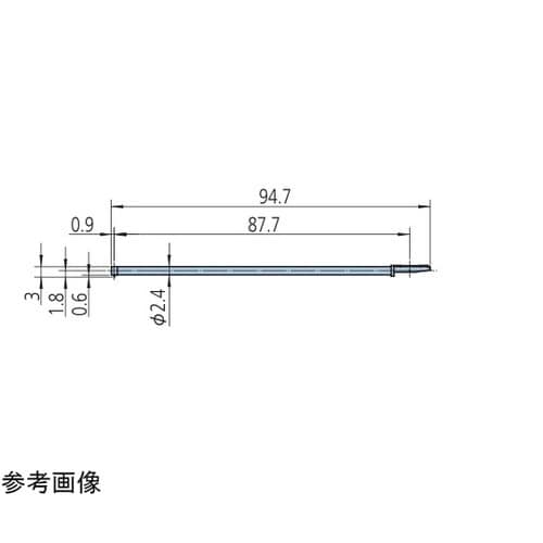 深穴2倍用スタイラス 2μm 12AAE