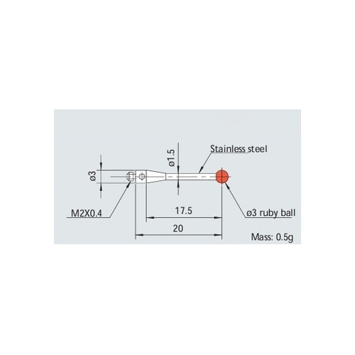 三次元用スタイラス MS2−3R17.5