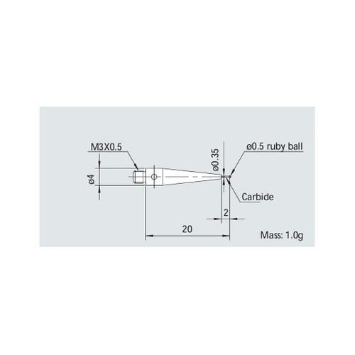 三次元用スタイラス MS3−0.5R2