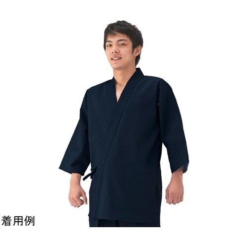 清涼甚平 上衣 ダークネイビー L KG