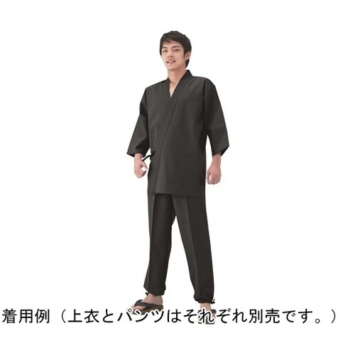 清涼甚平 パンツ ブラック L KS40